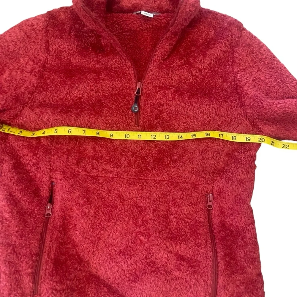 Cozy Red Quarter-Zip Fleece Pullover - Picture 6 of 8